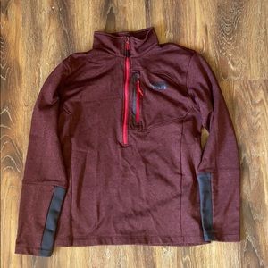Men’s North Face Maroon 1/2 Zip Pullover